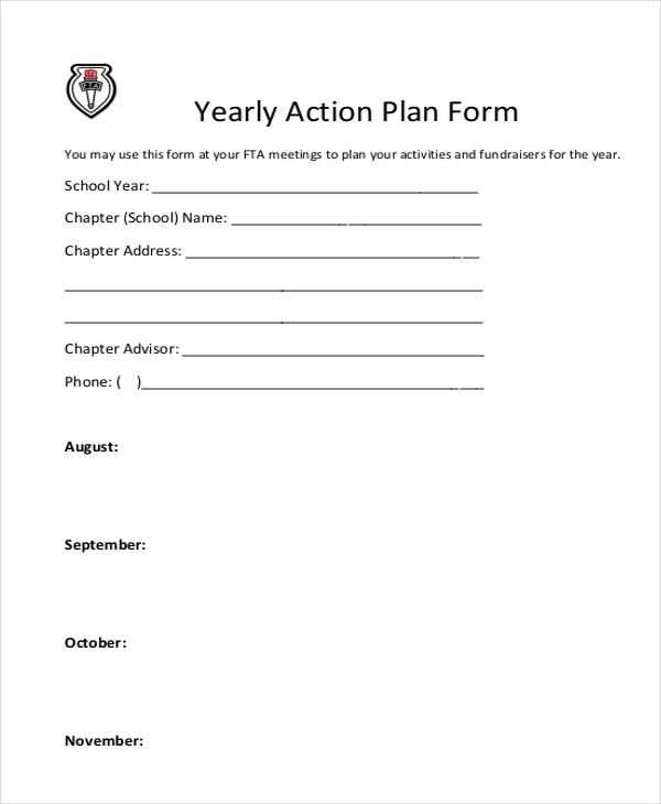 FREE 14+ Action Plan Form Samples, PDF, MS Word, Google Docs, Excel