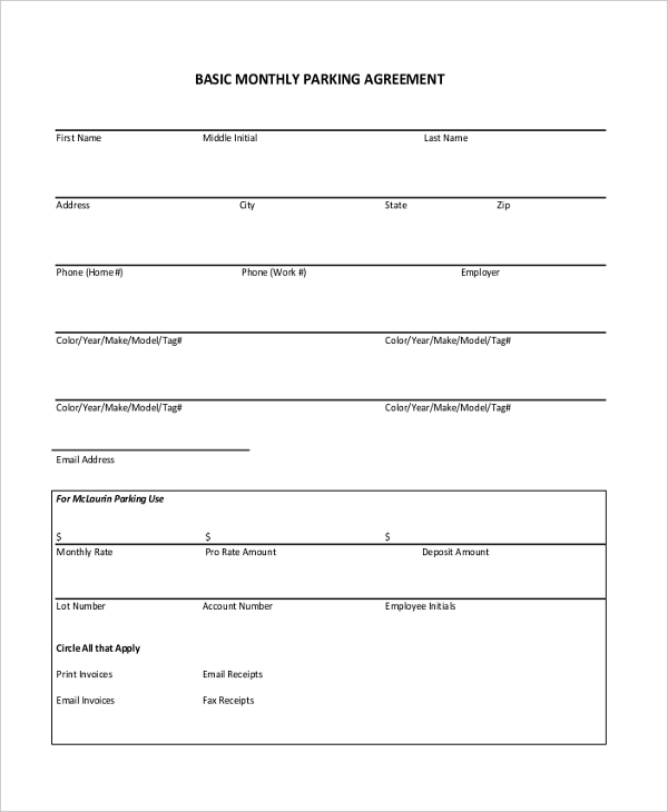 free 7 sample rental agreement month to month forms in pdf ms word