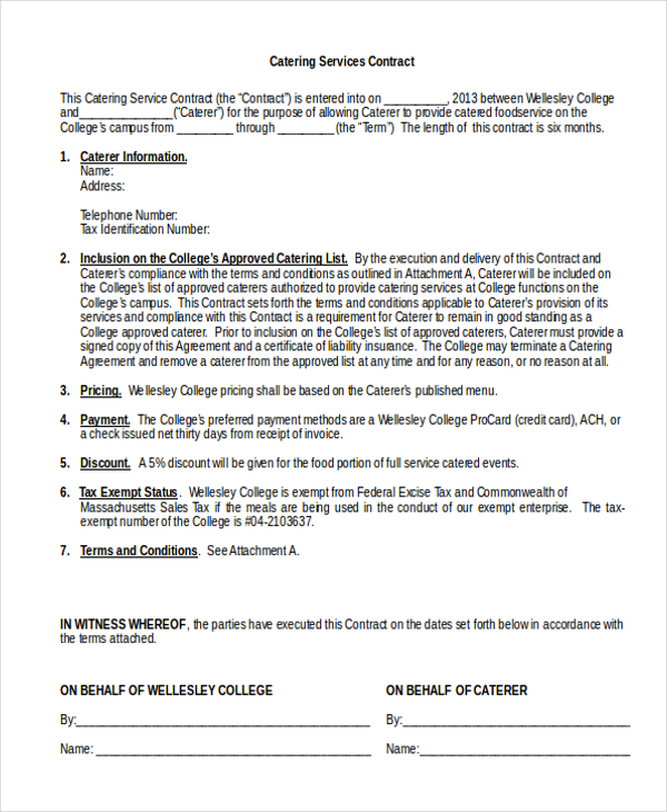 Food Truck Contract Template from images.sampleforms.com