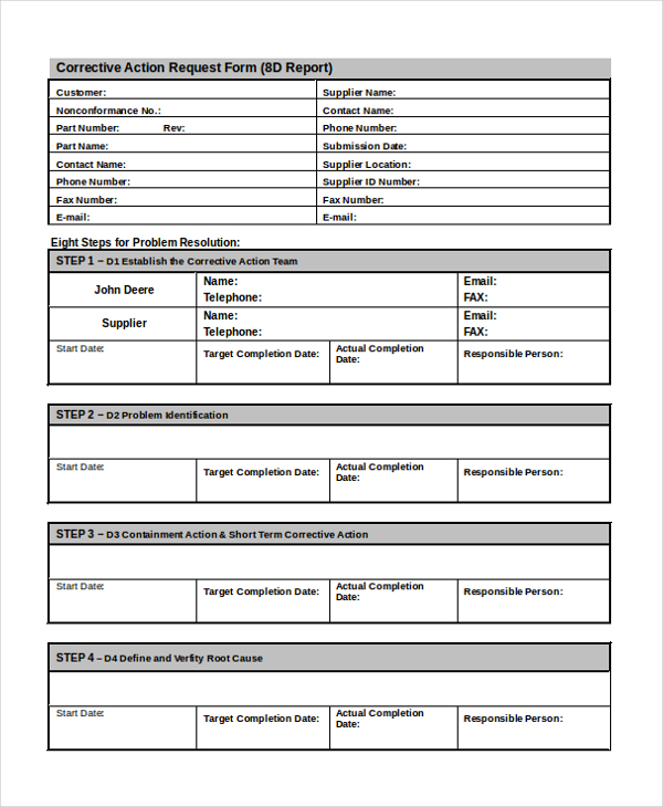 corrective action request form2