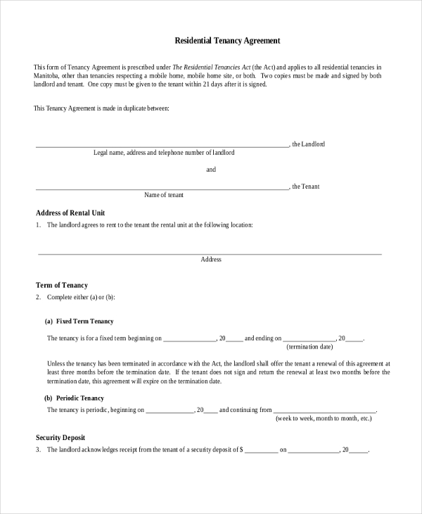 month to month commercial rental agreement form