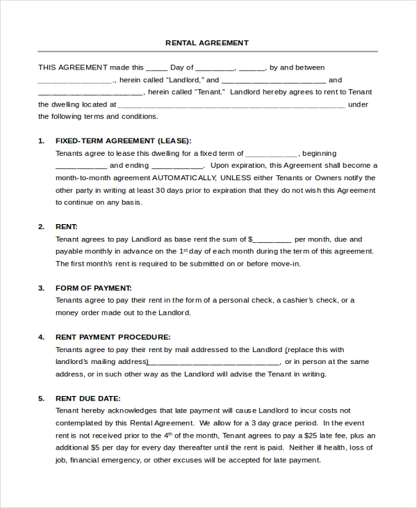 39 Simple Room Rental Agreement Templates Templatearchive Tenancy 