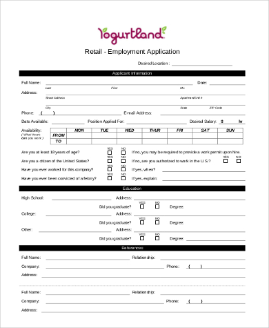 Target job application form pdf