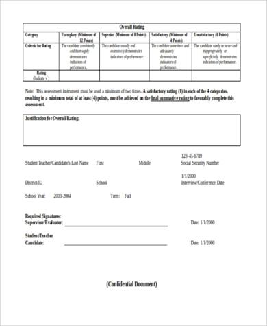 teacher performance evaluation form1