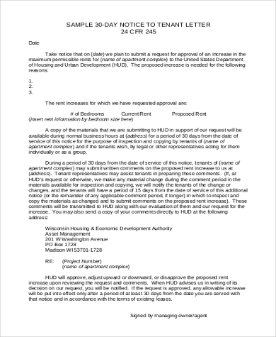 Warning Letter To Tenants from images.sampleforms.com