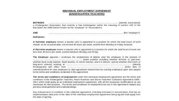  employment agreement samples