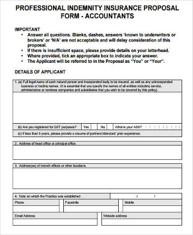accountants proposal form example