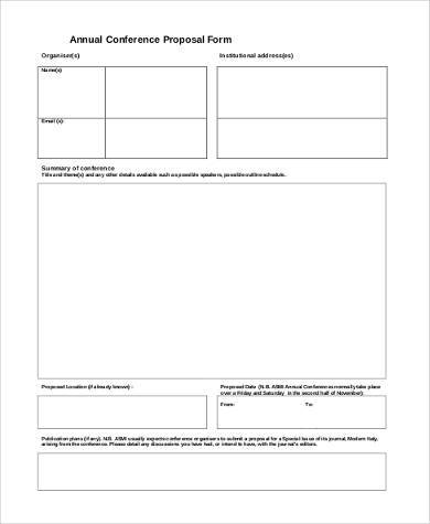 annual conference program proposal form