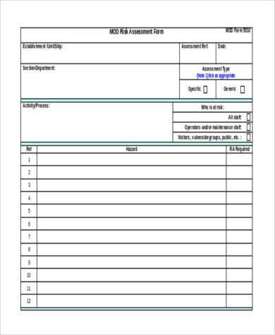 army travel risk assessment form1