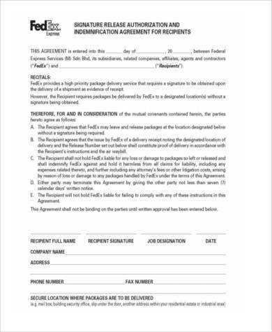 authorization release form in pdf