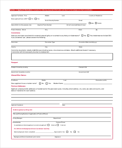 background check disclosure authorization form
