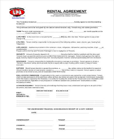 basic rental agreement form1