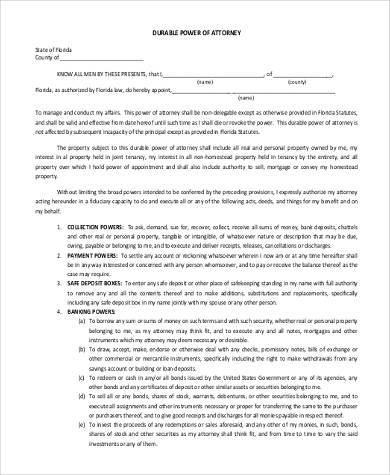 blank durable power of attorney form1