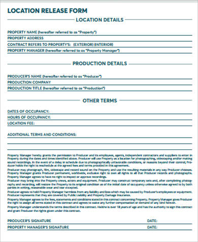 blank location release form1