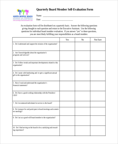 board evaluation form