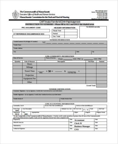 business invoice form in pdf