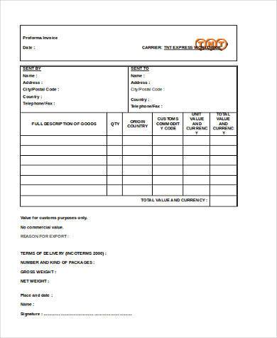 FREE 8+ Sample Business Invoice Forms in MS Word | PDF | Excel