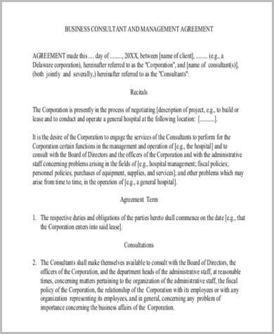 business management contract1