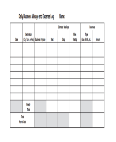 business mileage tracker form1
