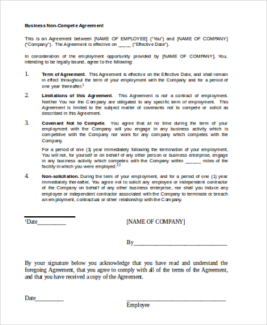 business non competition agreement1