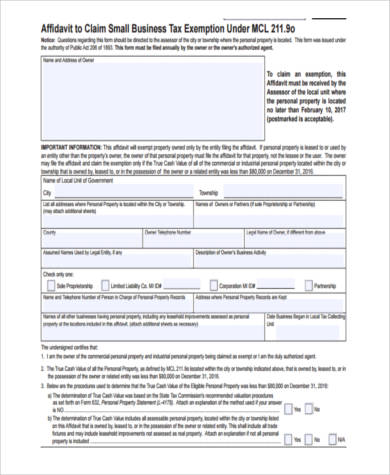 business owner tax form
