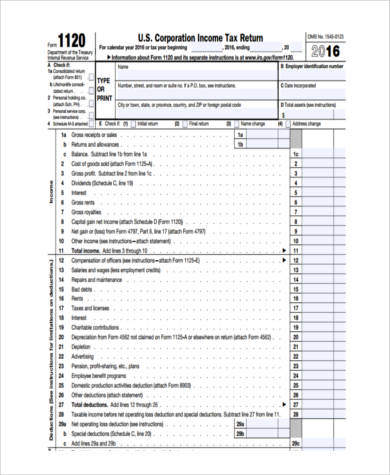 FREE 10+ Sample Business Tax Forms in PDF | MS Word | Excel