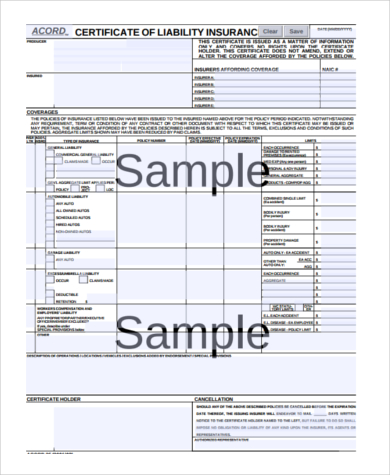 certificate of liability insurance sample form1