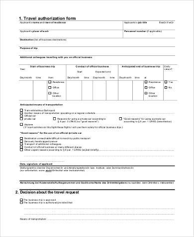 company travel authorization form1