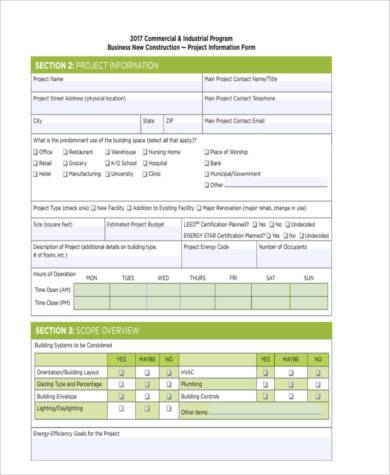 construction business form