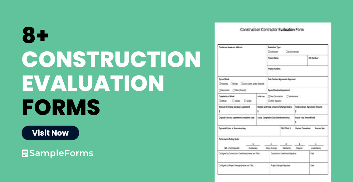 construction evaluation form