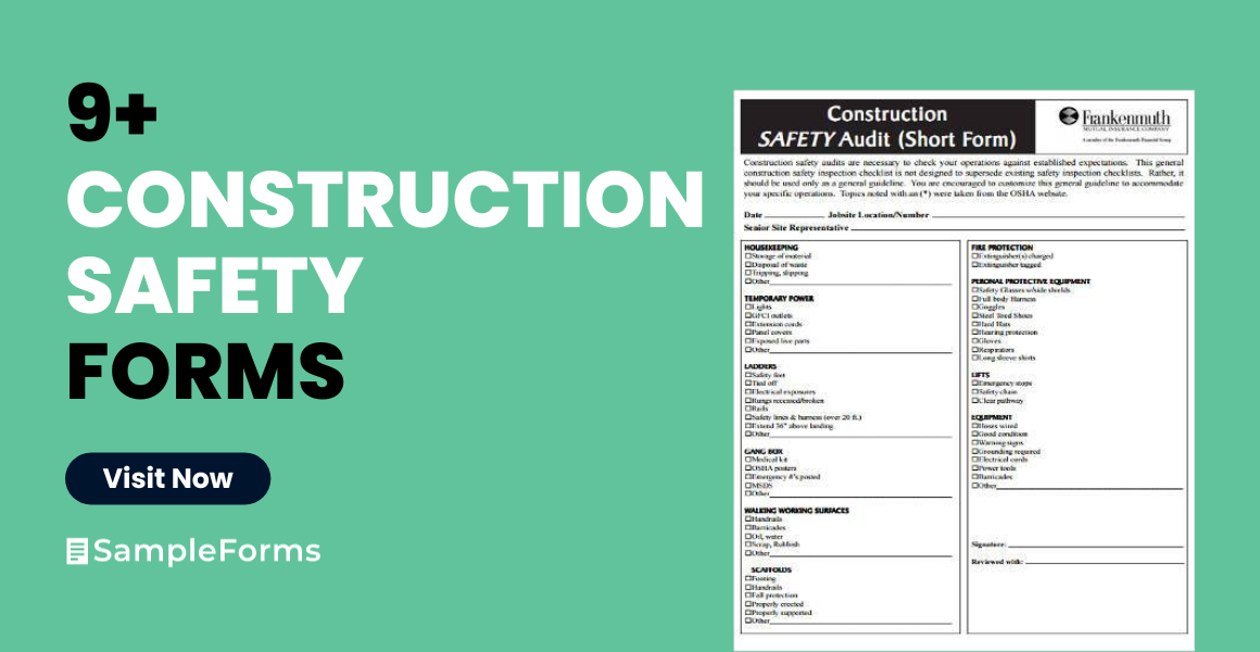 construction safety form