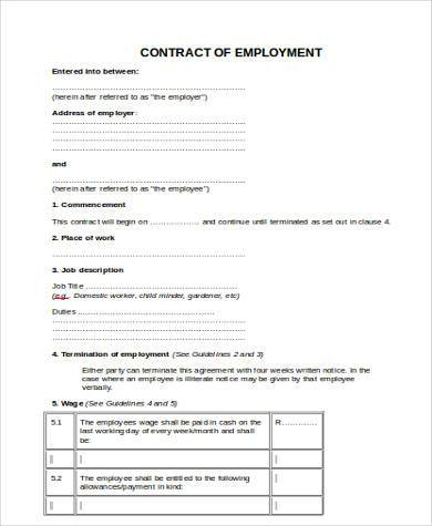 contract labor form free