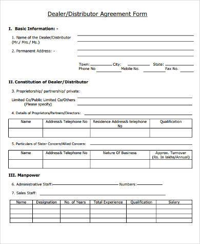 distribution agreement form in pdf1