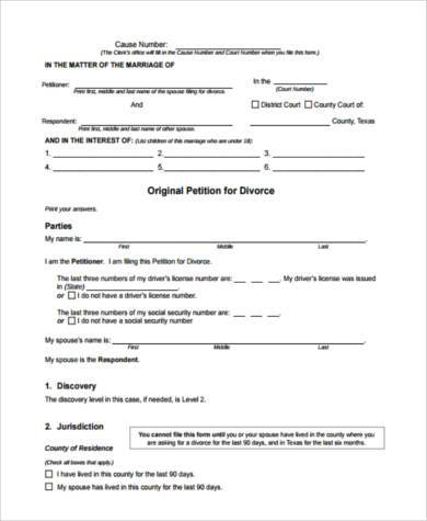 divorce separation agreement form1