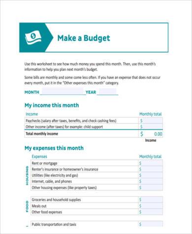 editable travel budget form example