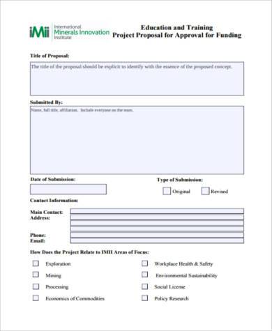 education project proposal format