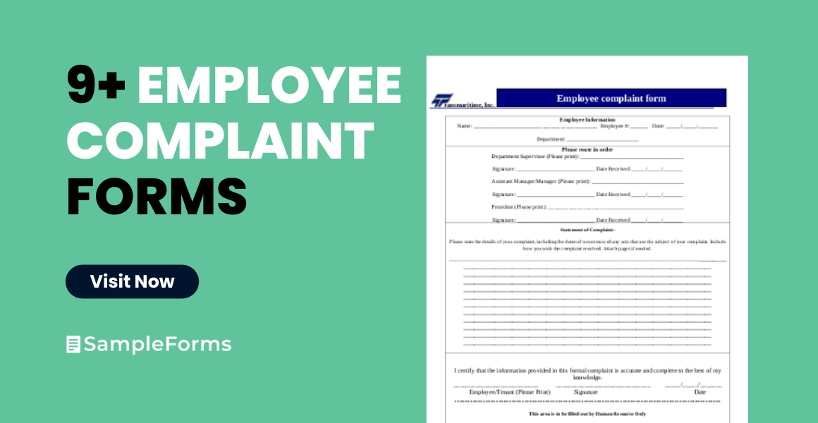 employee complaint form