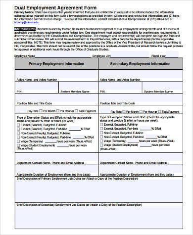 employment agreement form in pdf