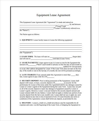 equipment lease contract form1