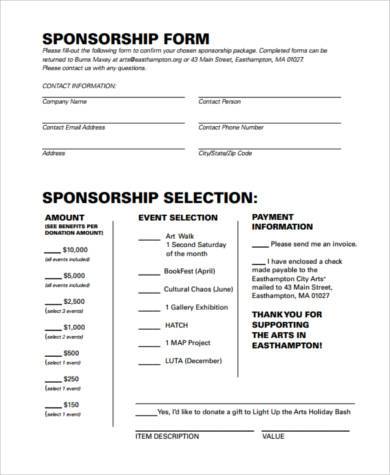 event venue sponsorship proposal in pdf