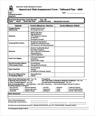 FREE 6+ Sample Fall Risk Assessment Forms in MS Word | PDF