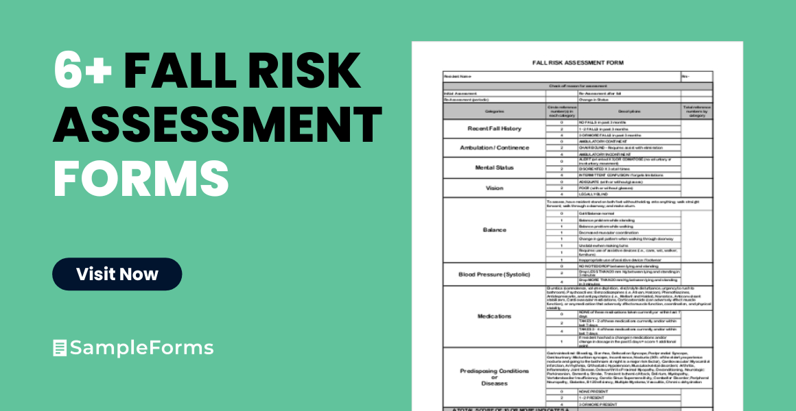 fall risk assessment form