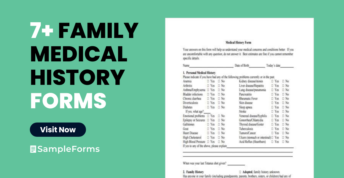 family medical history form