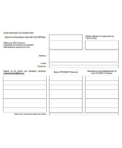fee contact form