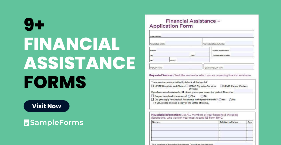 financial assistance form