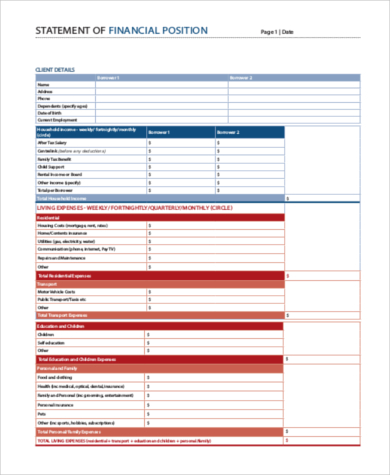 FREE 9+ Sample Financial Statement Forms in PDF | MS Word ...