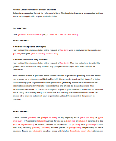 formal letter format for school students1