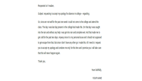 Formal Letter Format Microsoft Word