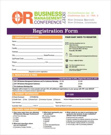 free business management form
