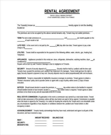 free rental lease agreement form2